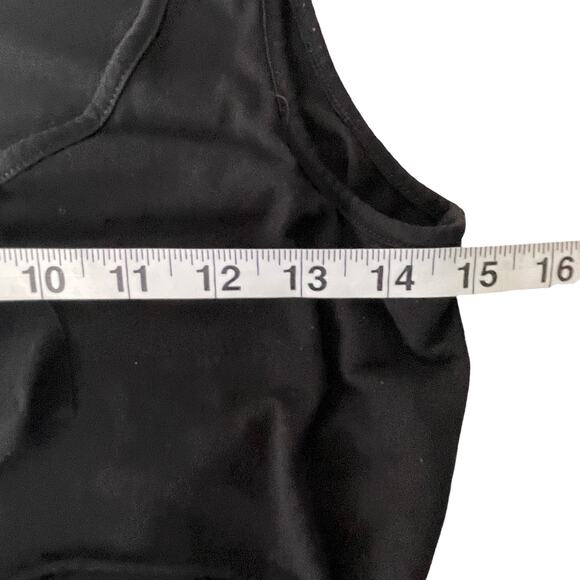 Talbots Size Small Black Ruffle Top Sleeveless - Picture 7 of 8